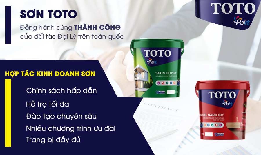 Tìm đại lý hợp tác kinh doanh sơn nước cao cấp TOTO - Totopaint.com
