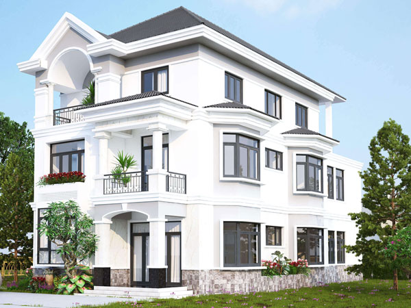 Những mẫu nhà phố sơn màu trắng sứ sang trọng, đẹp hút mắt | Totopaint.com 1 Những mẫu nhà phố sơn màu trắng sứ sang trọng, đẹp hút mắt | Totopaint.com